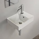 CeraStyle 044200-U Small Bathrom Sink, Wall Mounted